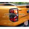 Ornamente negru mat lampi spate Ford Ranger T9 Sport, Wildtrak, XLT 2022-prezent - TLCT901