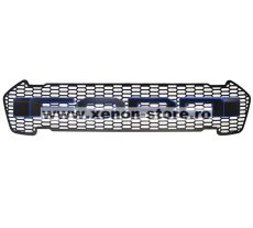 Grila radiator negru mat cu contur albastru, leduri portocalii, Ford Ranger T8 2019-2022 - FGT81920 Blue