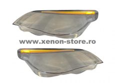 Set 2 sticle faruri BMW Seria 5 E60/E61 far cu Halogen H7 sau Xenon fara adaptiv (2004-2010) - HB153 / HCE60