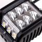 Proiector LED Auto Offroad Bicolor, alb si galben, 12-24V, 45W, cu functie stroboscop, spot beam 30 grade - KWD45W WY