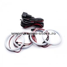 Kit Angel Eyes LED COTTON pentru BMW E90 cu xenon din fabrica 2x100mm +  2x120mm