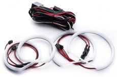 Kit Angel Eyes LED COTTON pentru BMW E60 far cu lupa si xenon 2x106mm + 2x131mm