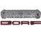 Grila radiator negru mat cu contur rosu, leduri portocalii, Ford Ranger T8 2019-2022 - FGT81920 Red